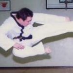 Michael Flying side kick