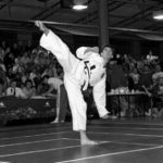 side kick at competition