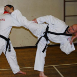 William White High hooking Kick to Tim Gisborne's head