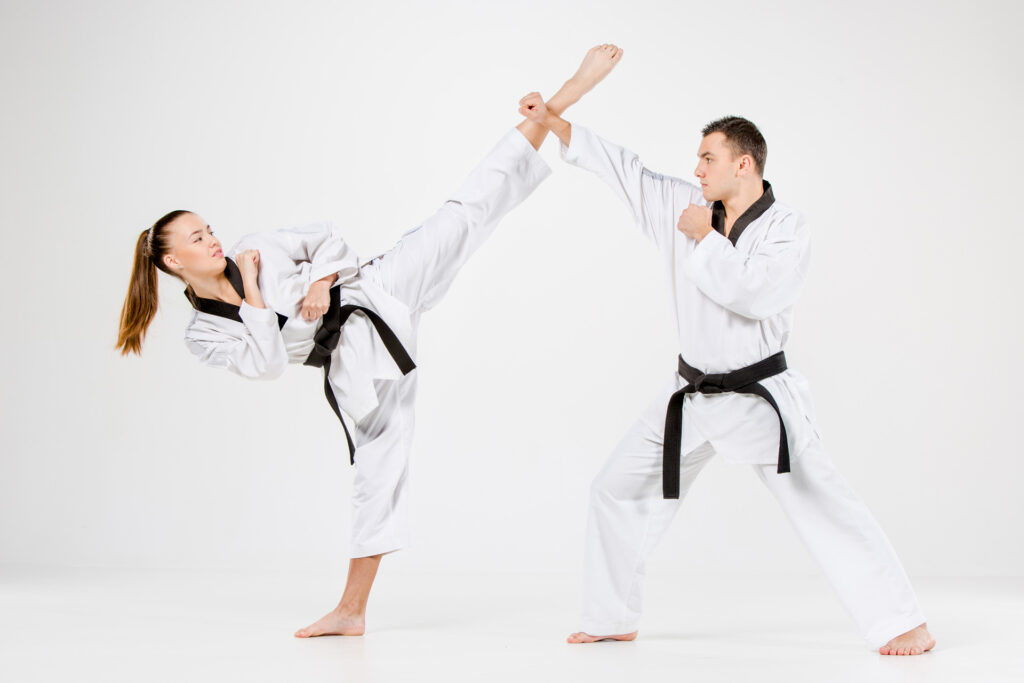 Tae Kwon do Man & Woman Combat Self-Defence